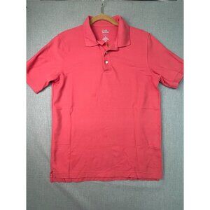 Croft & Barrow Men's Peach Short Sleeve Collared Polo Shirt Medium USED
